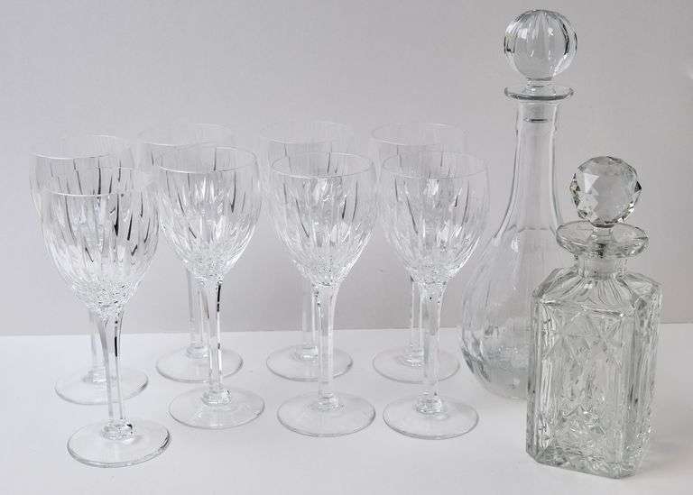 WINE GLASSES AND DECANTERS