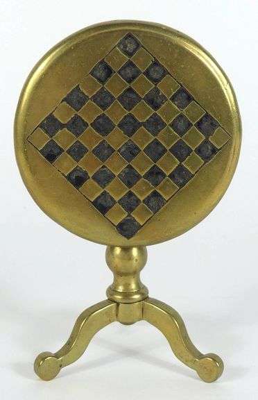 RARE MINIATURE SOLID BRASS CANDLE REFLECTOR
