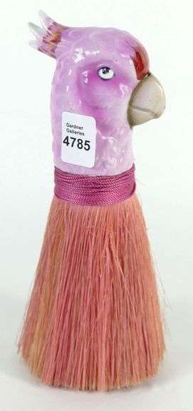 ART DECO COCKATOO WHISK BROOM