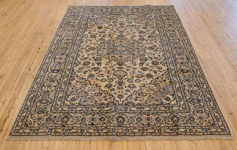 WHITE KASHAN CARPET