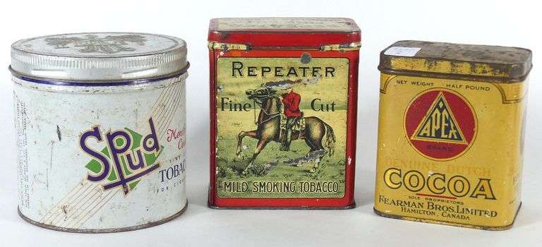 ANTIQUE ADVERTISING TINS
