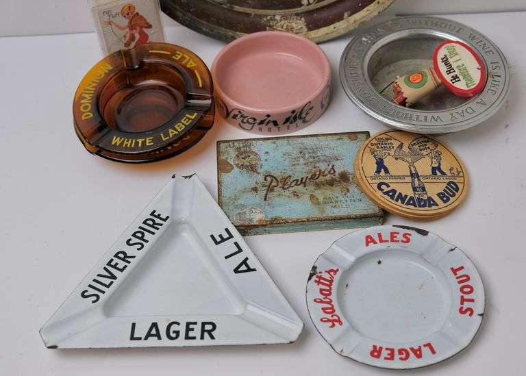 DOMINION BEER TRAY, ETC.