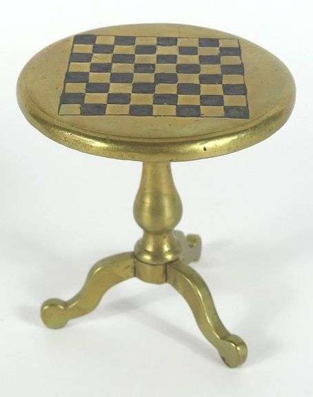 RARE MINIATURE SOLID BRASS CANDLE REFLECTOR