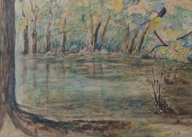 INITIALED C.P. WATERCOLOUR