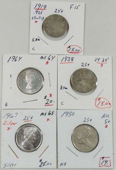 CANADIAN SILVER COINS