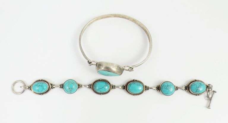 2 TURQUOISE BRACELETS