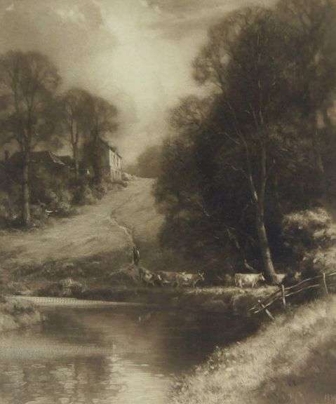 NORMAN HIRST MEZZOTINT