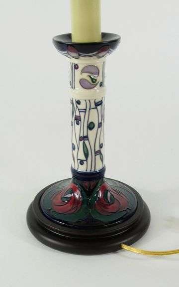 MOORCROFT CANDLESTICK LAMP
