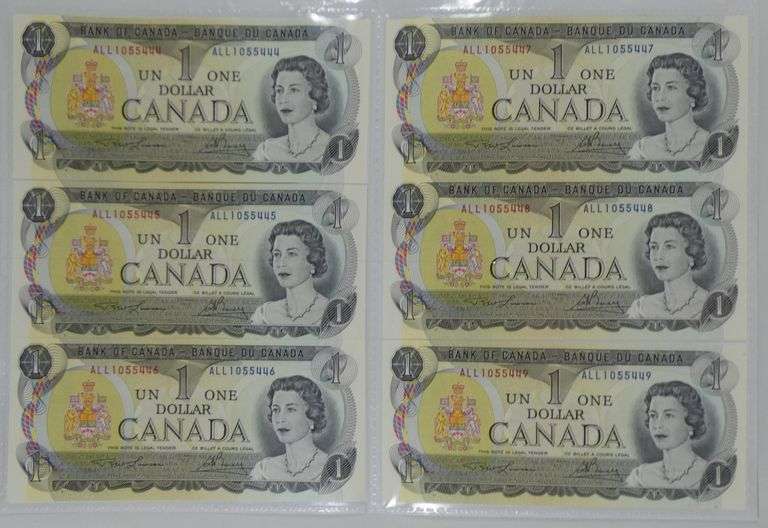 UNCIRCULATED CANADIAN CURRENCY