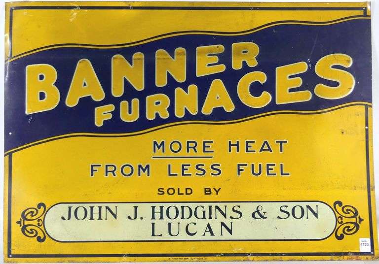 BANNER FURNACES ADVERTISING SIGN