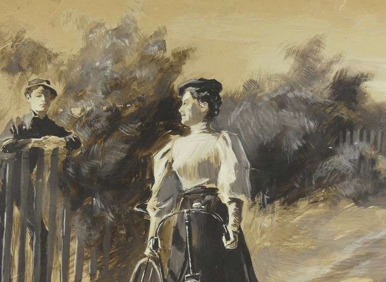 VINTAGE ILLUSTRATION PAINTING