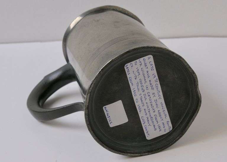 UNUSUAL PEWTER QUART