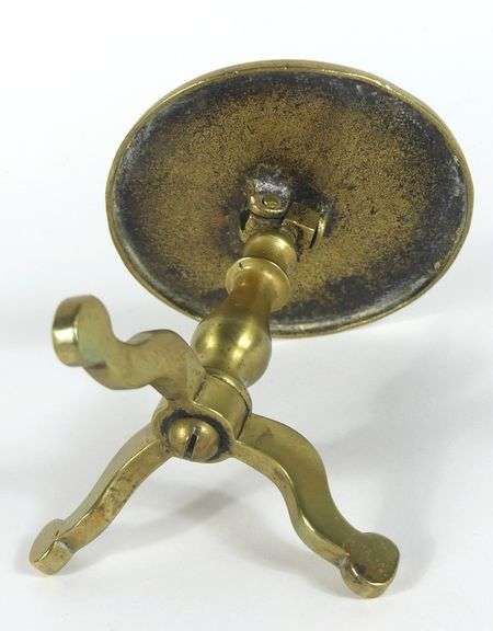 RARE MINIATURE SOLID BRASS CANDLE REFLECTOR
