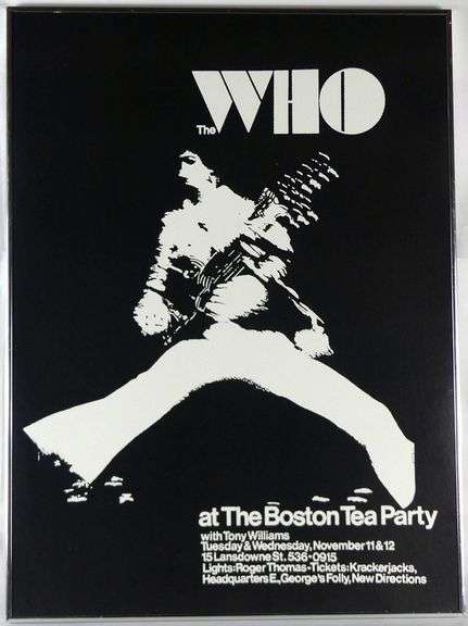 "THE WHO" CONCERT POSTER
