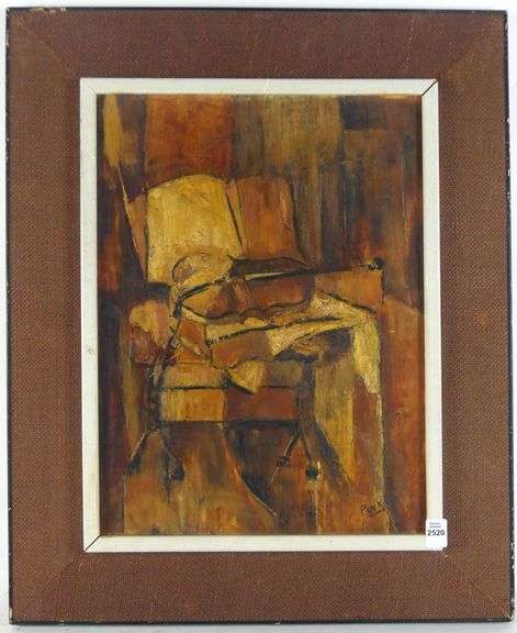 MID-20TH CENTURY ABSTRACT OIL