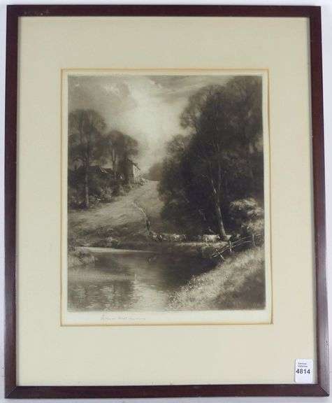 NORMAN HIRST MEZZOTINT