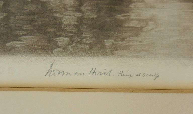 NORMAN HIRST MEZZOTINT