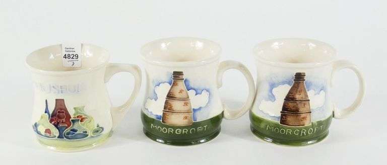 3 MOORCROFT MUGS