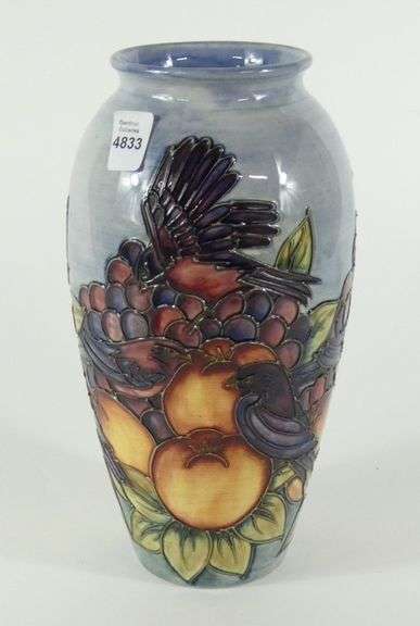 MOORCROFT "FINCH" VASE