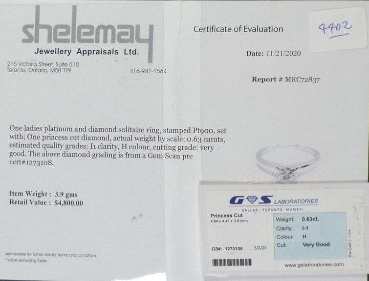 CERTIFIED DIAMOND RING