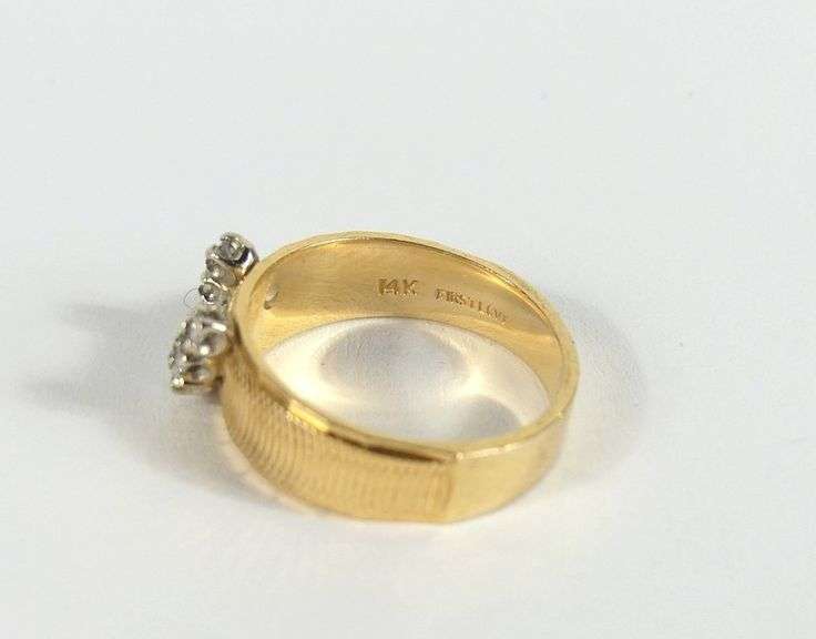 INTERLOCKING 14K GOLD & DIAMOND RINGS