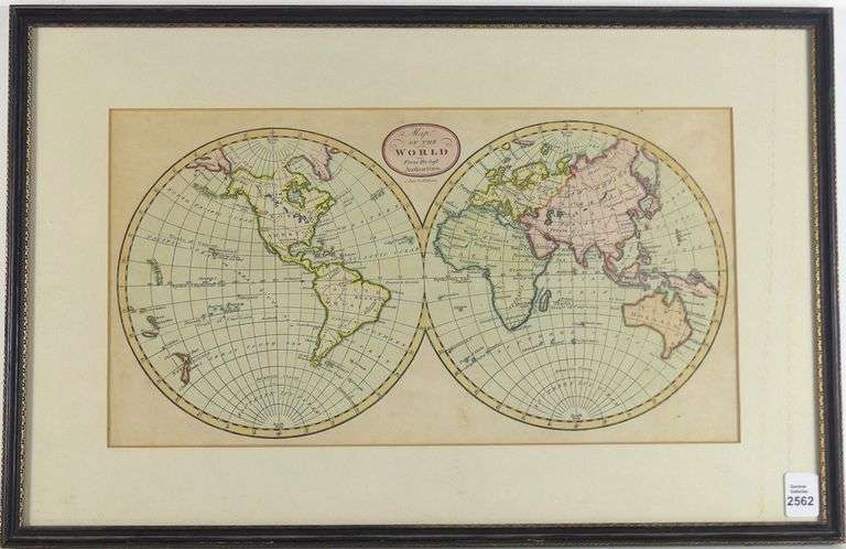 ANTIQUE WORLD MAP