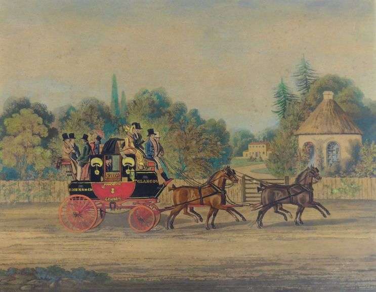 PAIR JAMES POLLARD MEZZOTINT ENGRAVINGS