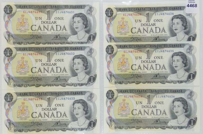 UNCIRCULATED CANADIAN CURRENCY