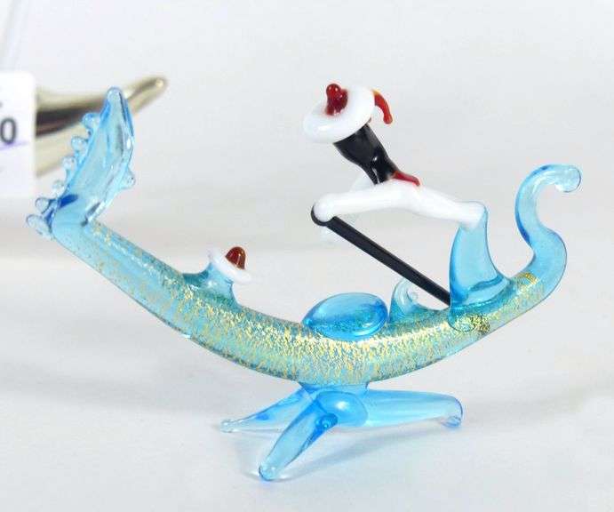 VIENNESE COCKTAIL PICK SET & MURANO GONDOLA