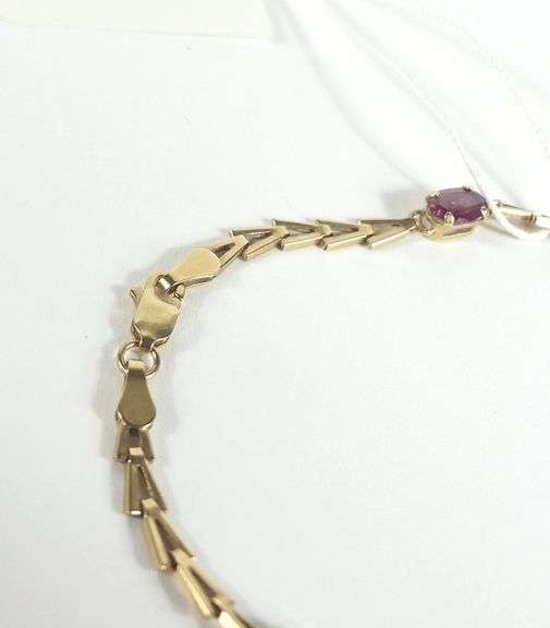 10KT GOLD INTERLINKED BRACELET
