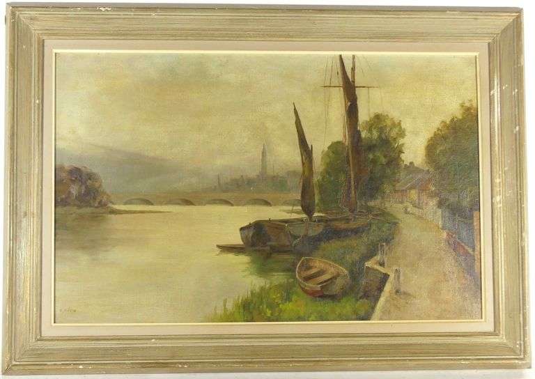 ANTIQUE OIL & WATERCOLOUR