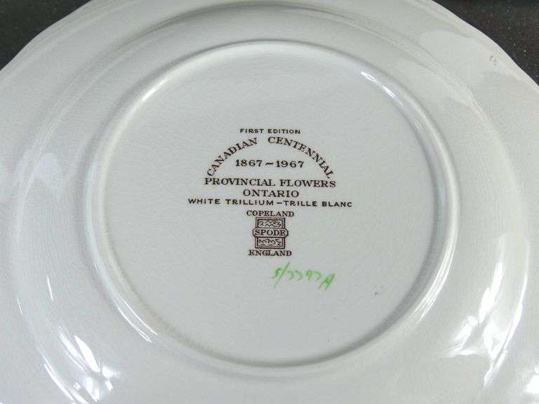 CANADIAN CENTENNIAL SPODE PLATES