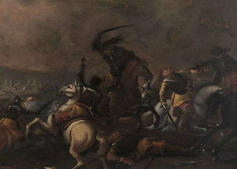 CROMWELLIAN BATTLE PAINTING