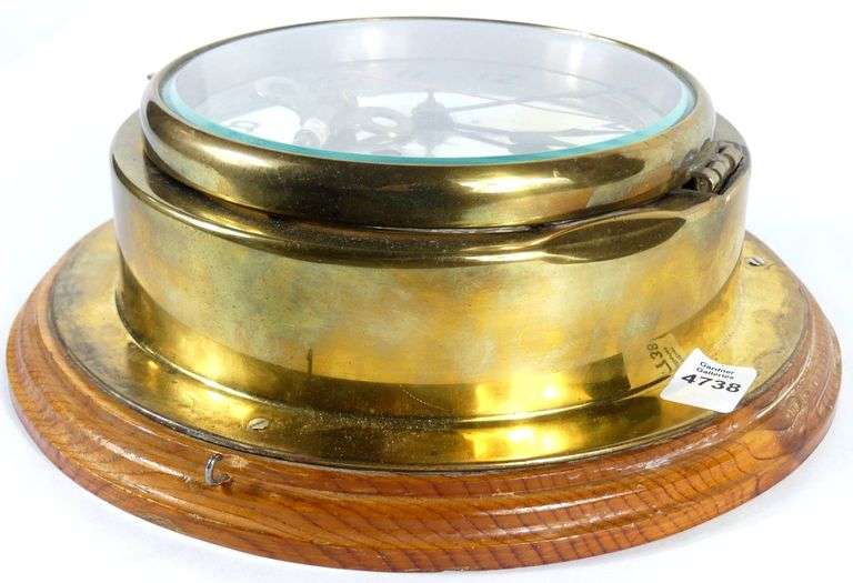 BRASS SHIP'S CLOCK