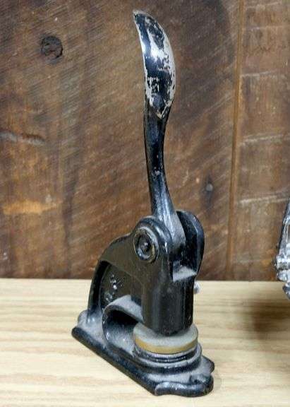 SILVER PLATE, STAMP, LAMP