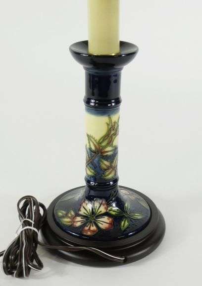 MOORCROFT CANDLESTICK LAMP