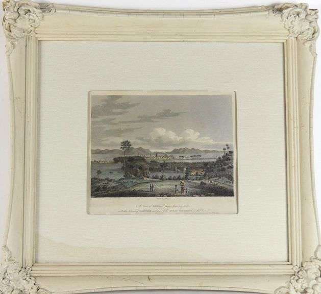 TWO ANTIQUE HAND-COLOURED ENGRAVINGS