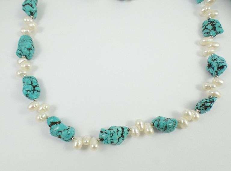 PEARL & TURQUOISE NECKLACE