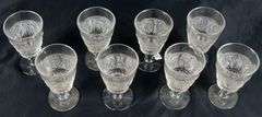 MATCHING SET OF 8 EAPG WINE/WATER GOBLETS