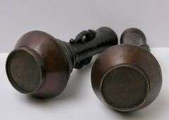 JAPANESE BRONZE VASES