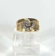 INTERLOCKING 14K GOLD & DIAMOND RINGS