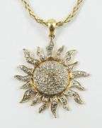 "SUN" PENDANT ON CHAIN