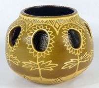 RARE TALKING EARTH POTTERY POT BY STEVE SMITH