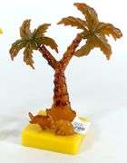 TWO BAKELITE PALM TREES