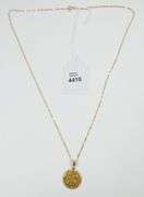 GOLD PENDANT ON CHAIN