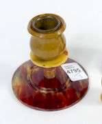 ART DECO BAKELITE CANDLEHOLDERS & CURIO