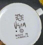 VERA NEUMANN SUNFLOWER PATTERN COFFEE SET