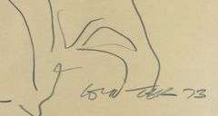 PAIR WILLIAM WINTER GRAPHITE DRAWINGS