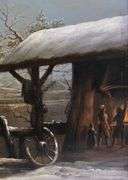 19TH CENTURY PAINTING ON TIN