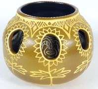 RARE TALKING EARTH POTTERY POT BY STEVE SMITH